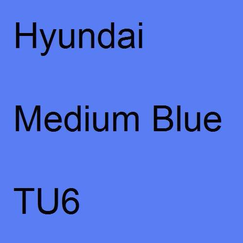 Hyundai, Medium Blue, TU6.